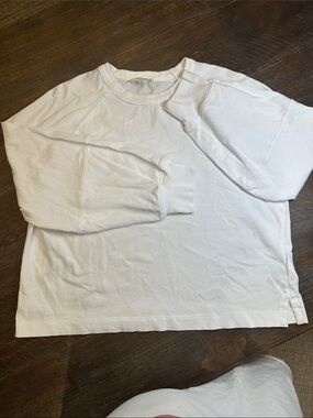 Madewell Women's White Crew Neck Sweater